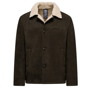 Giacca uomo pelle scamosciata
