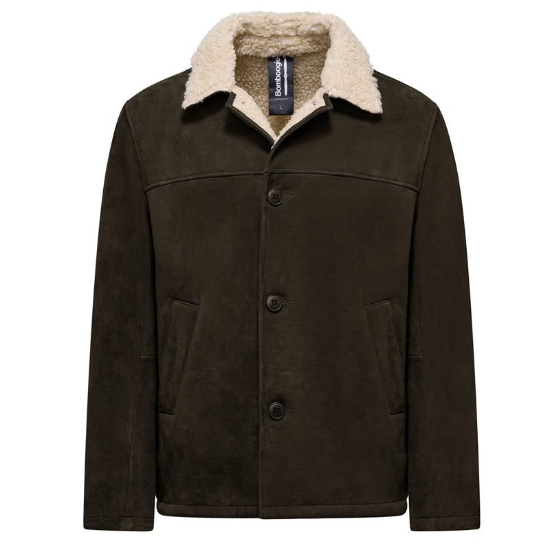 Giacca uomo pelle scamosciata