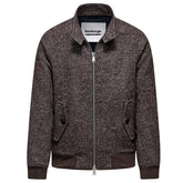 Giacca uomo bomber lana spigato