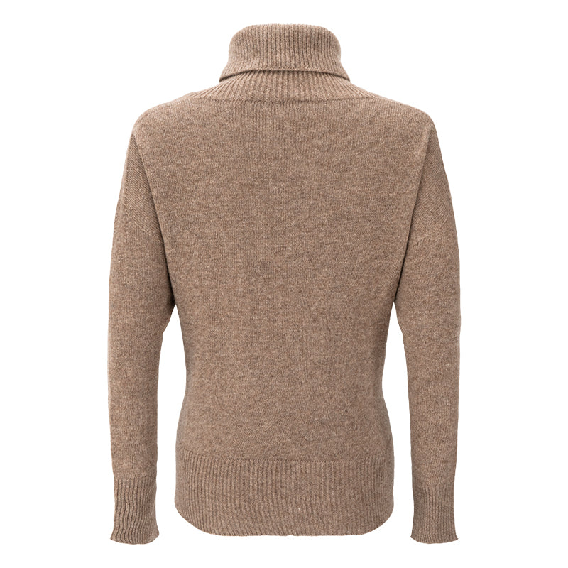 Maglione donna lana cardata