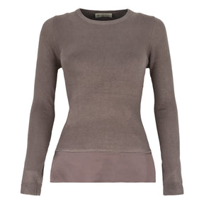 Maglione donna bordo raso