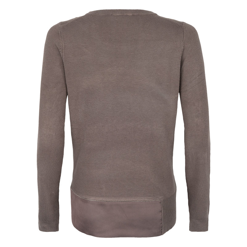 Maglione donna bordo raso