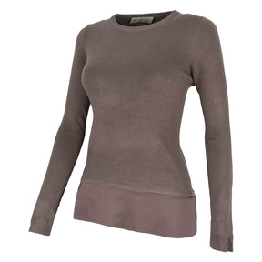Maglione donna bordo raso