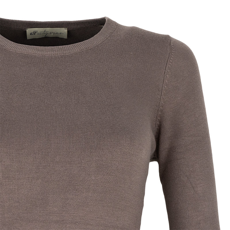 Maglione donna bordo raso