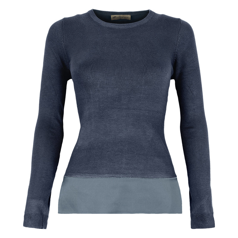 Maglione donna bordo raso