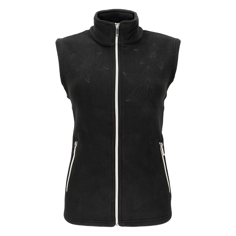 Gilet donna stampa rose