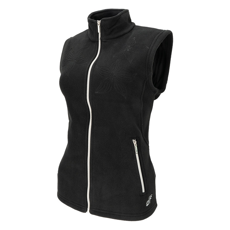 Gilet donna stampa rose