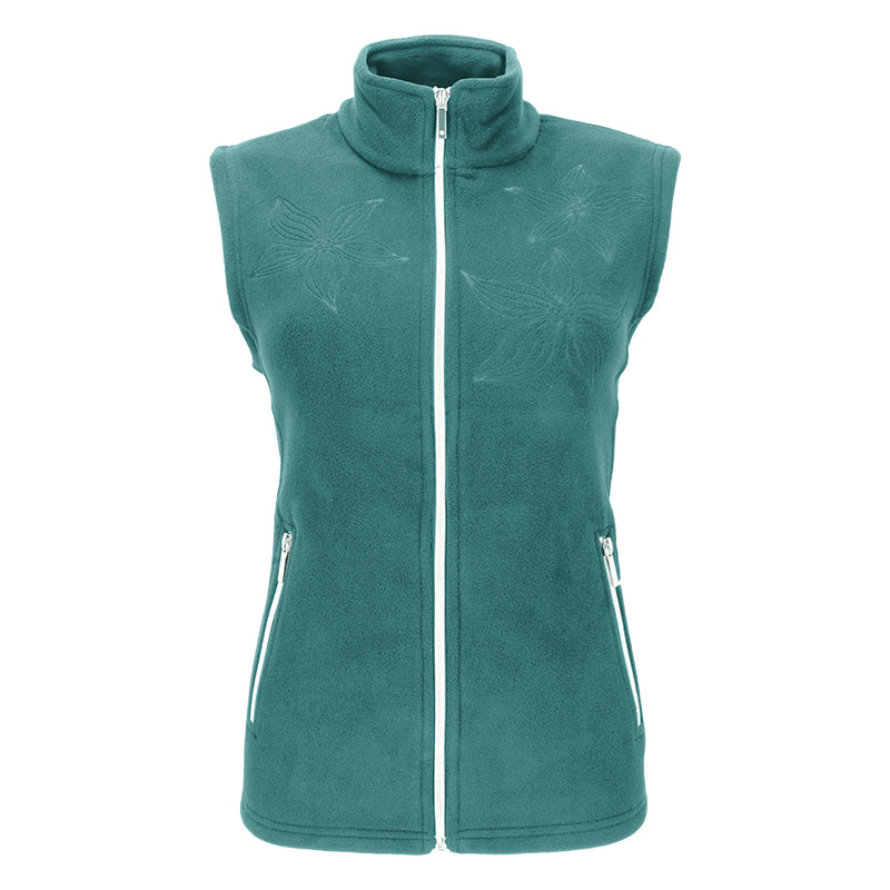 Gilet donna stampa rose