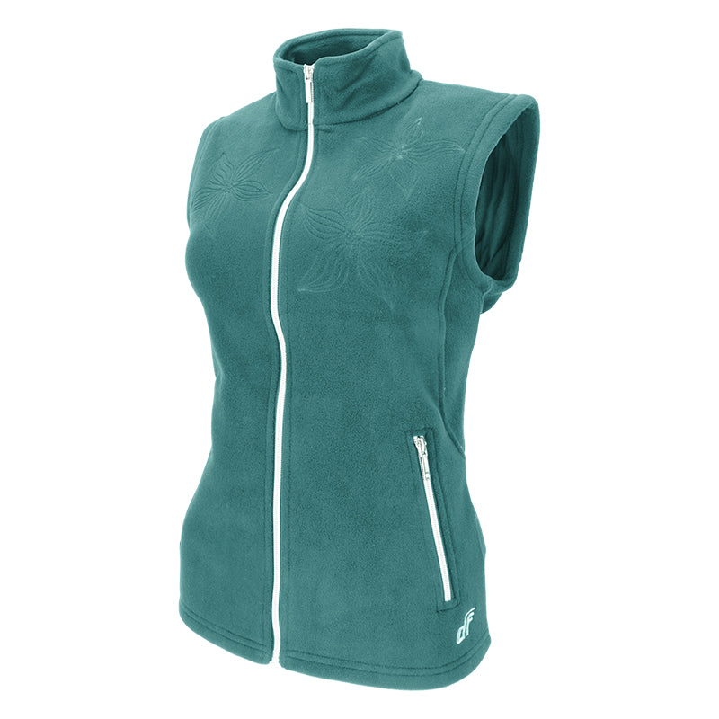 Gilet donna stampa rose