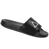 Ciabatte donna Slippers strass logo