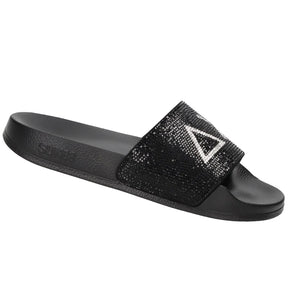 Ciabatte donna Slippers strass logo