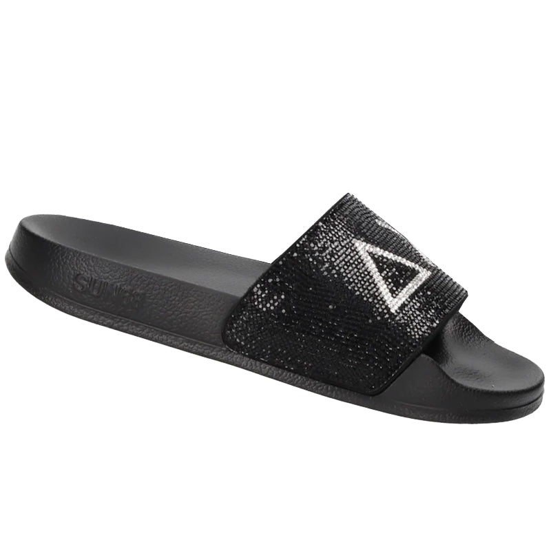 Ciabatte donna Slippers strass logo