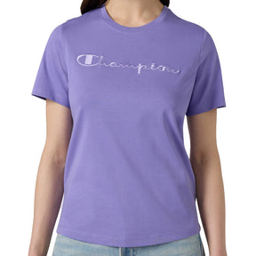 T-Shirt donna Logo Script Icons