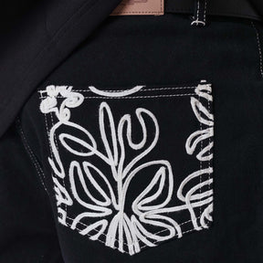 Pantaloncino uomo denim Bandana