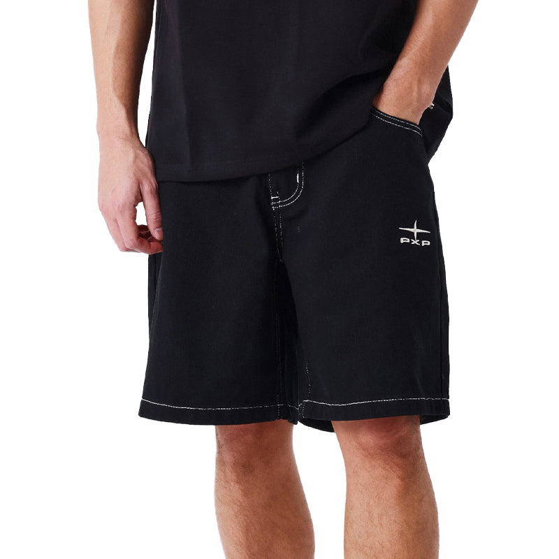 Pantaloncino uomo denim Bandana