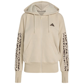 Felpa donna Seasonal Essentials Animal Print 3 Stripes