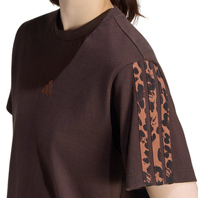 T-shirt donna Seasonal Essentials Animal Print 3-Stripes