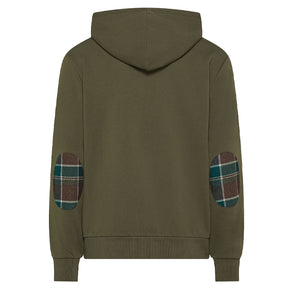Felpa uomo zip contrast basic