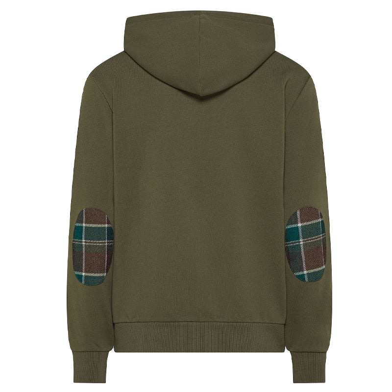Felpa uomo zip contrast basic