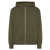 Felpa uomo zip contrast basic