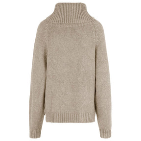 Maglione donna Dolcevita trecce