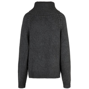 Maglione donna Dolcevita trecce