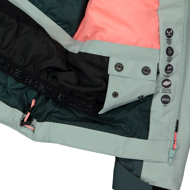 Giacca donna Sci con cappuccio staccabile