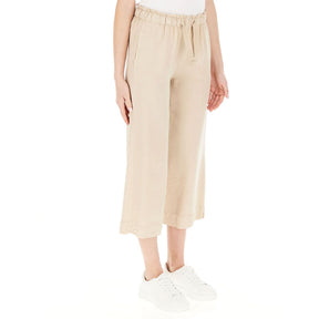 Pantalone donna Cropped in Twill Tencel
