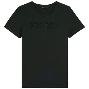 T-Shirt donna Logo Borchie
