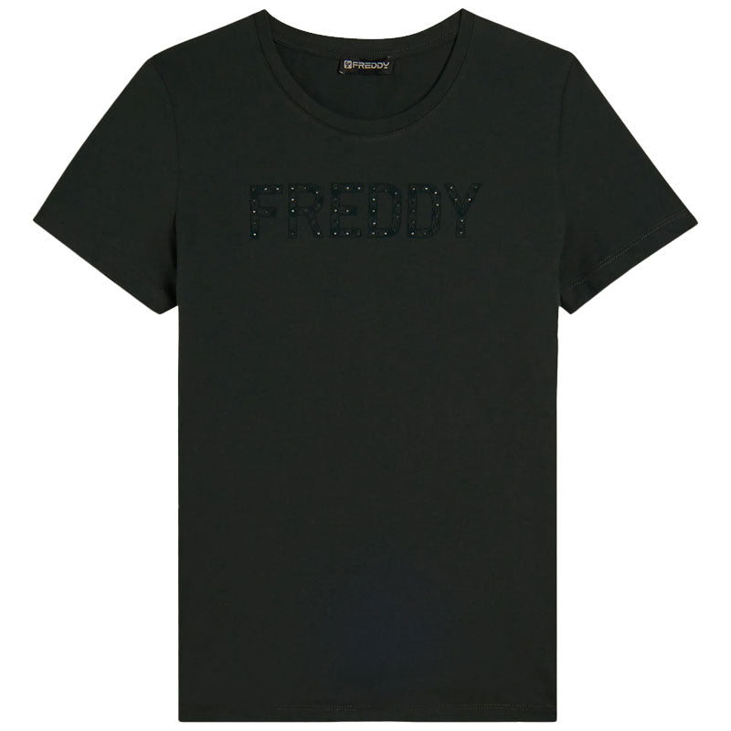 T-Shirt donna Logo Borchie