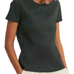 T-Shirt donna Logo Borchie
