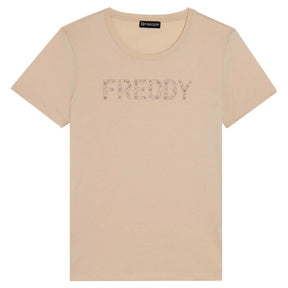 T-Shirt donna Logo Borchie