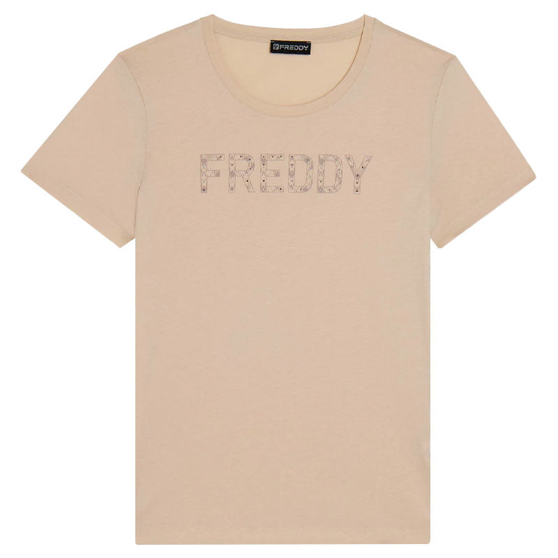 T-Shirt donna Logo Borchie