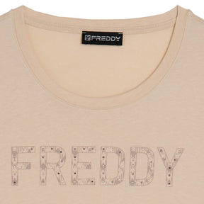 T-Shirt donna Logo Borchie