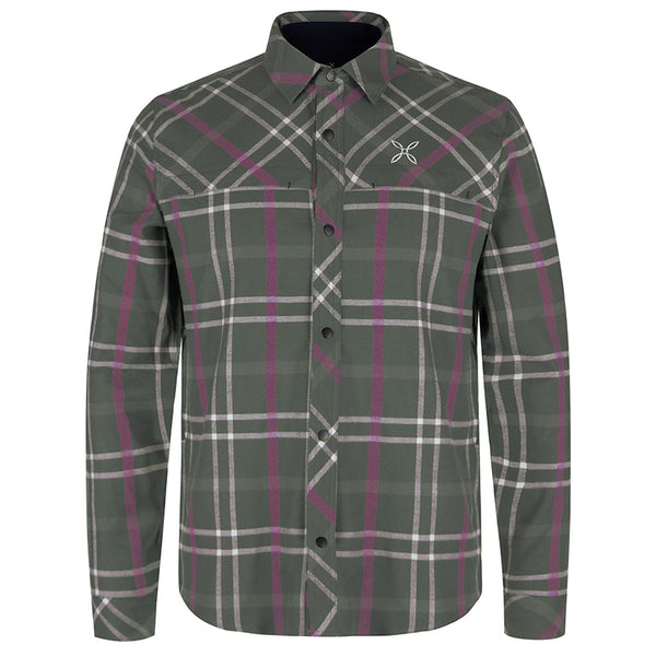 Camicia ALO Performance Uomo - Grigio Antracite - Manica Corta - Taglia M - Tessuto Tecnico Stretch