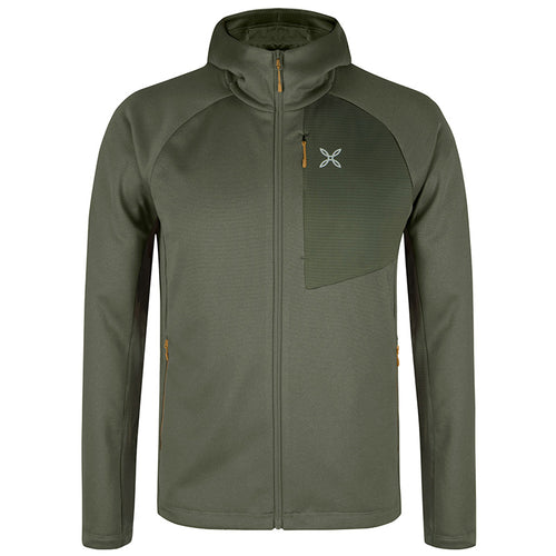 Monte Nevoso Acquista Felpa Con Cappuccio E Zip Intera Foderata In