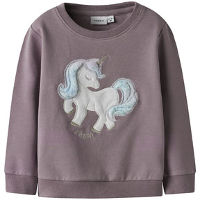 Felpa bambina Unicorno Crew