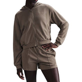 Felpa donna Crop