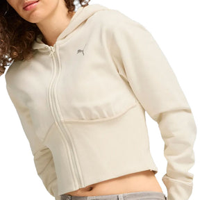 Felpa donna Crop Zip