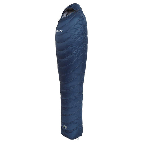 ANDE Sacco A Pelo Rettangolare Unisex Blu – Senza Cappuccio, Ideale Per Temperature Mite (10-20°C), Con Sacca