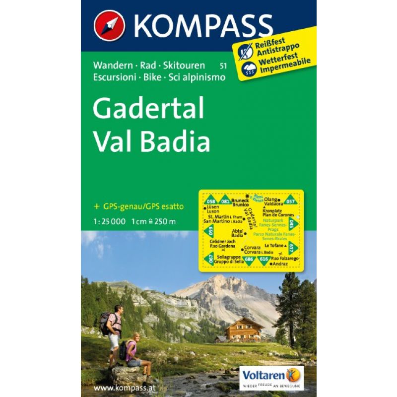 Cartina Val Badia