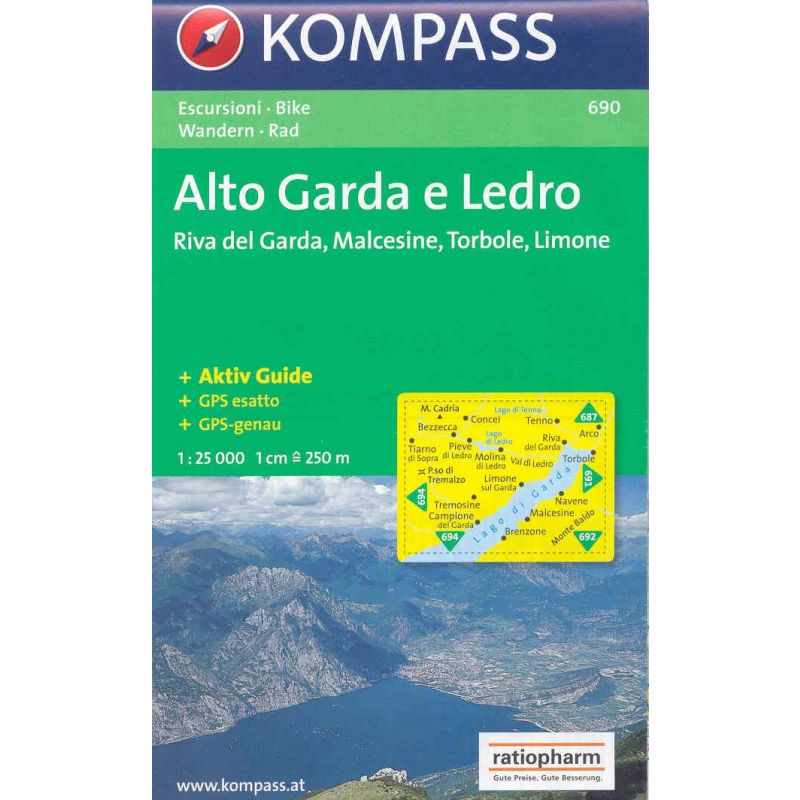 Cartina Alto Garda E Ledro KOMPASS