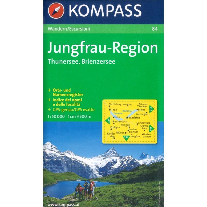 Cartina Jungfrau Region
