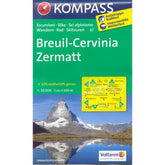 Cartina Breuil-Cervinia-Zermatt