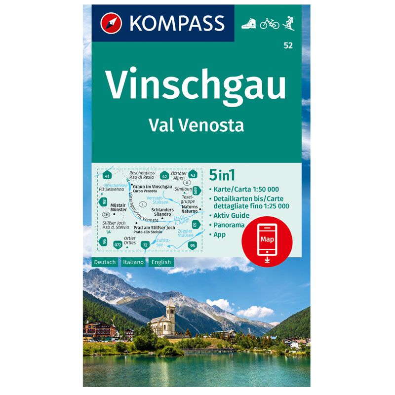 Cartina Vinschgau/Val Venosta