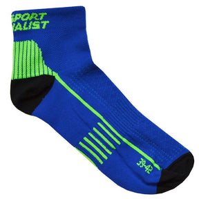 CALZE RUNNING 2 PAIA ROYAL/VERDE FLUO