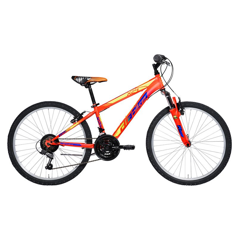 BICI BAMBINO FRONT X24 ROSSO/LIME/BLU