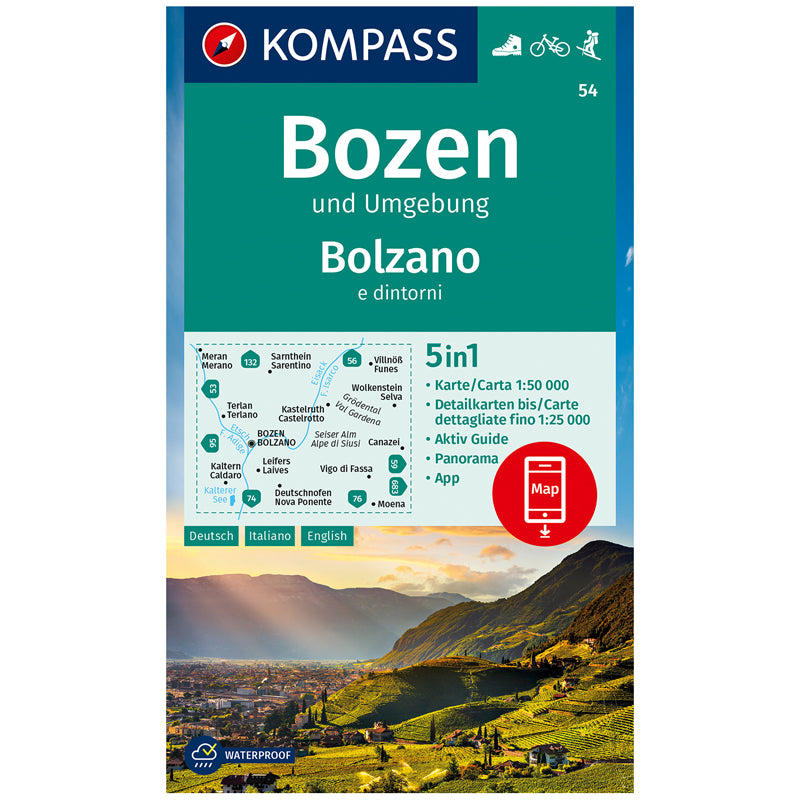 Carta escursionistica Bolzano e dintorni 1:50.000