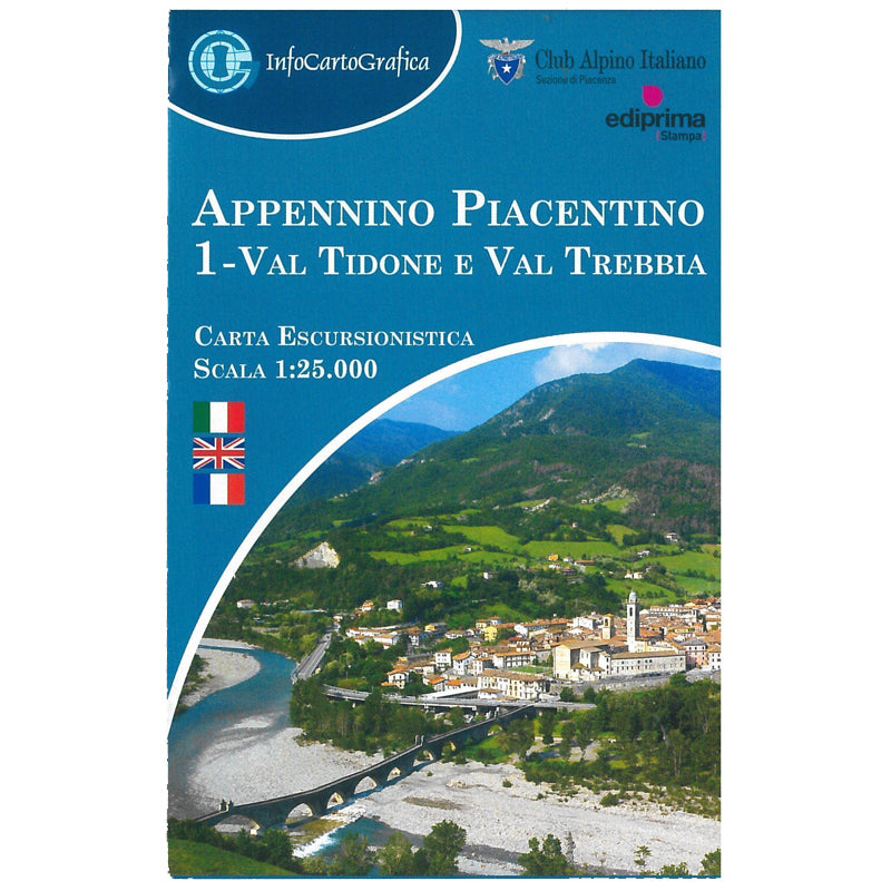 Carta escursionistica dell’Appennino Piacentino 1 Val Tidone e Val Trebbia 1:25000