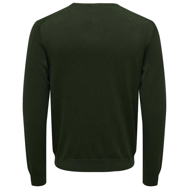 Maglione uomo Solid Color Knitted